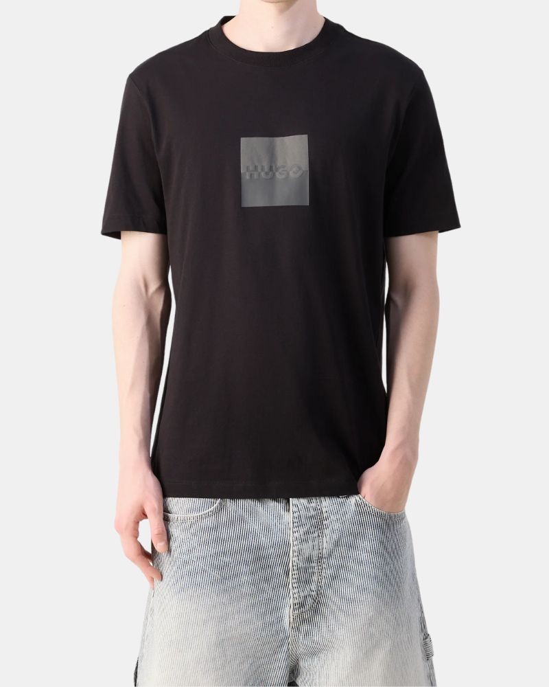  Camisetas Manga corta Hombre HUGO Negro 50542784 DUSPLIT