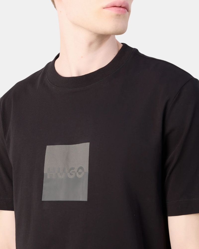 T-shirts Manga curta Homem HUGO Preto 50542784 DUSPLIT