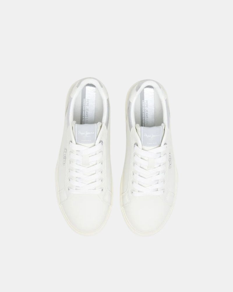 Sapatilhas Baixas Mulher PEPE JEANS Branco PLS31588 KENTON COURT W