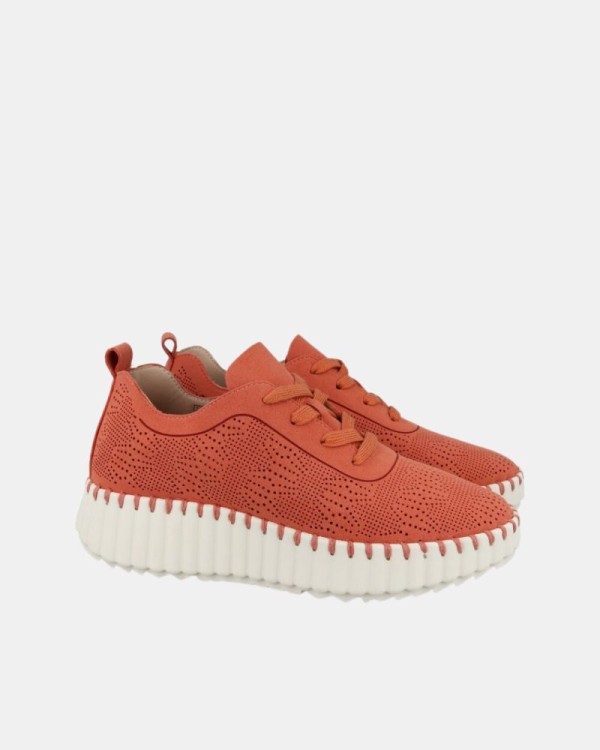 Zapatillas Bajas Mujer Walk & Fly Naranja AH 9837