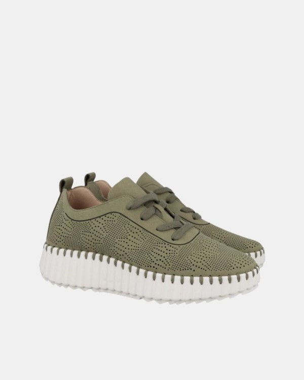 Sapatilhas Baixas Mulher Walk & Fly Verde AH 9837
