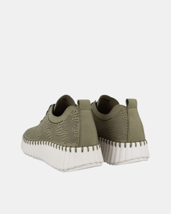 Zapatillas Bajas Mujer Walk & Fly Verde AH 9837