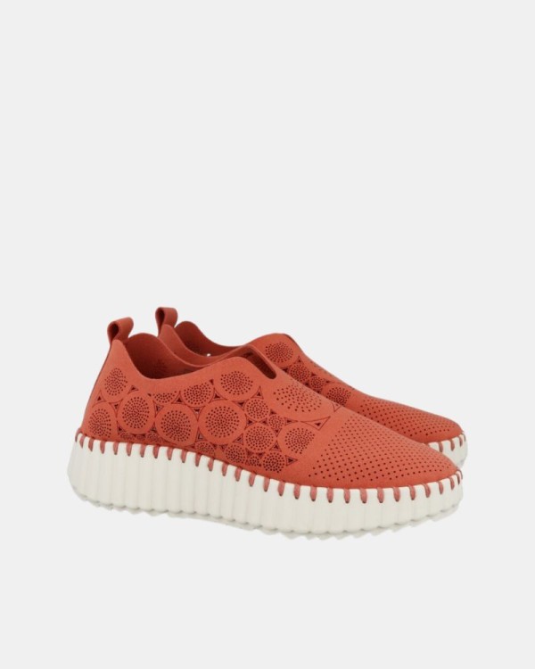 Mocassins Mulher Walk & Fly Laranja AH 9936