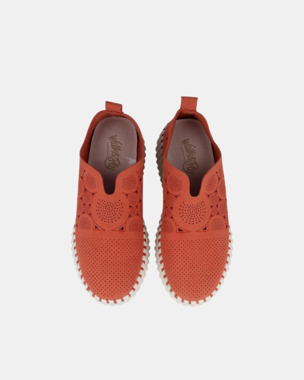 Mocassins Mulher Walk & Fly Laranja AH 9936