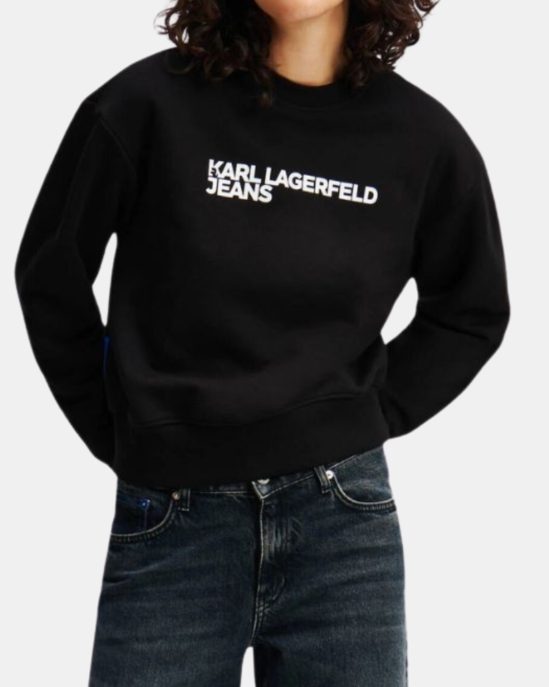 Suéteres Sem Capuz Mulher Karl Lagerfeld Negro A1W20005