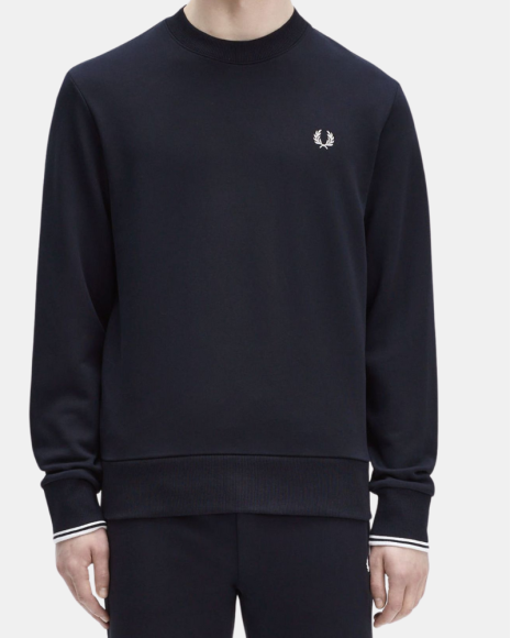 Casacos Sem Capuz Homem FRED PERRY Azul M7535