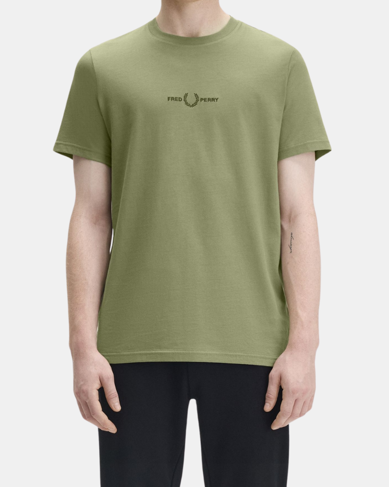 T-shirts Manga curta Homem FRED PERRY Verde M4580