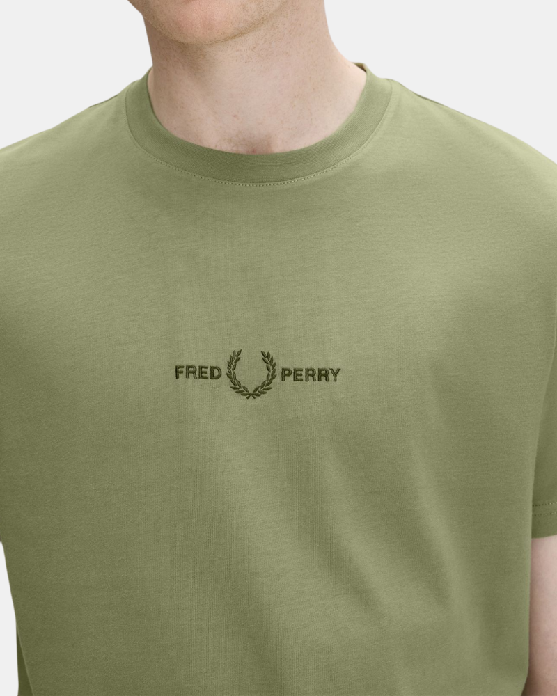 T-shirts Manga curta Homem FRED PERRY Verde M4580