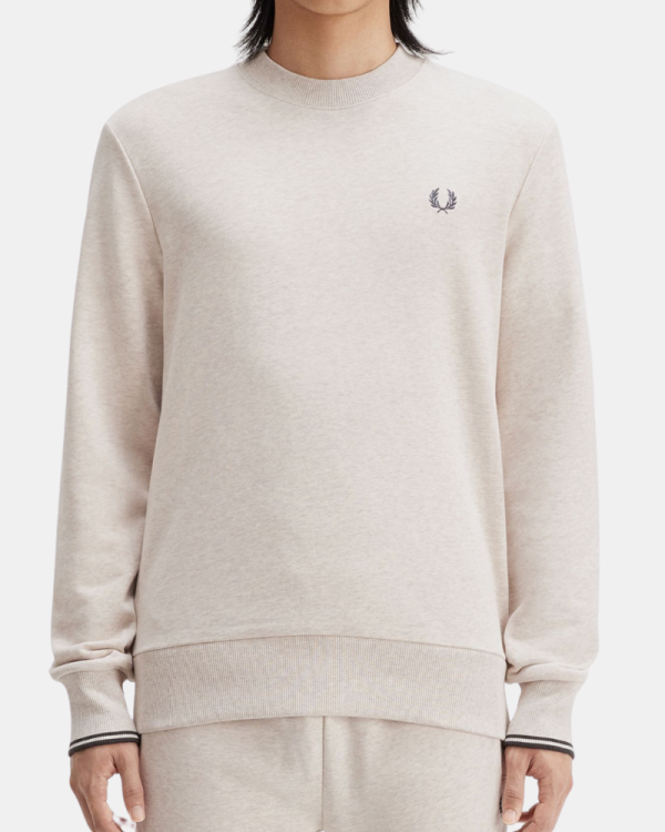 Camisolas Sem Capuz Homem FRED PERRY Nude M7535