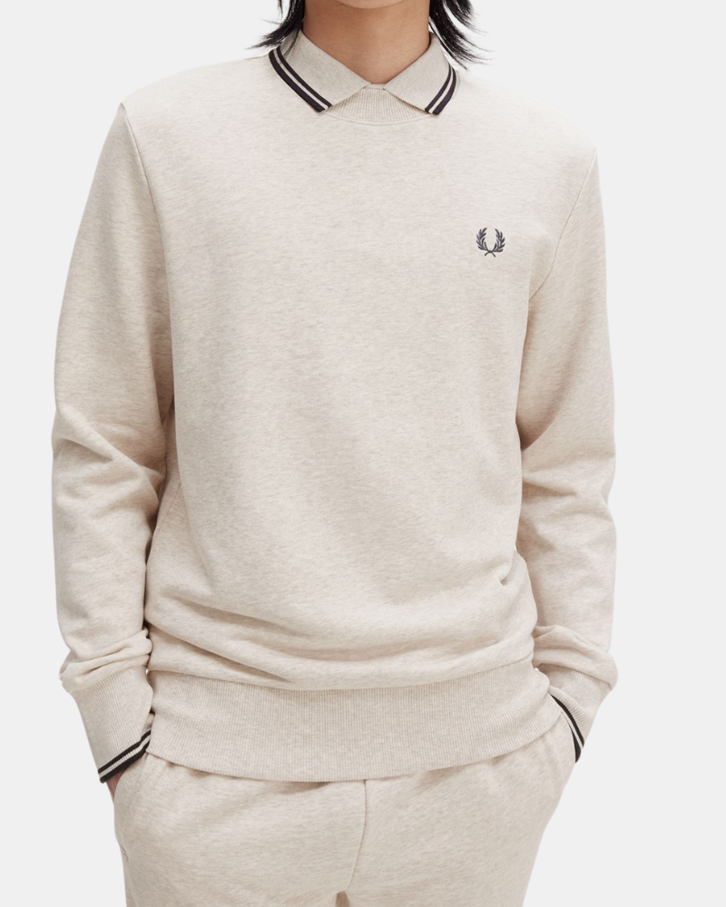 Camisolas Sem Capuz Homem FRED PERRY Nude M7535