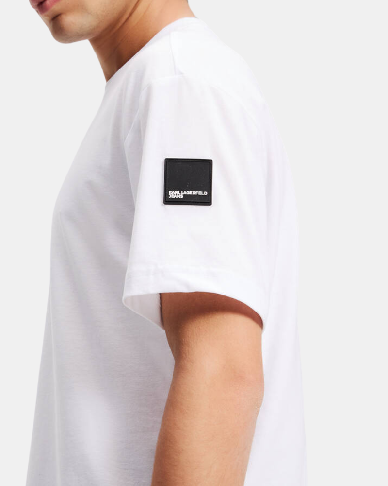T-shirts Manga curta Homem Karl Lagerfeld Branco A3M17003