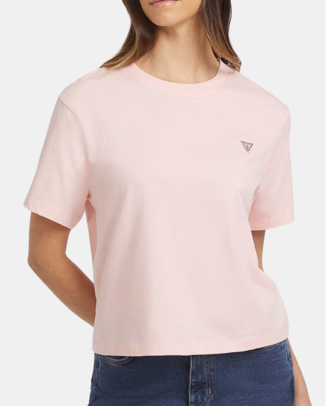 T-shirts Manga curta Mulher GUESS Rosa W4YI05 K8HM0