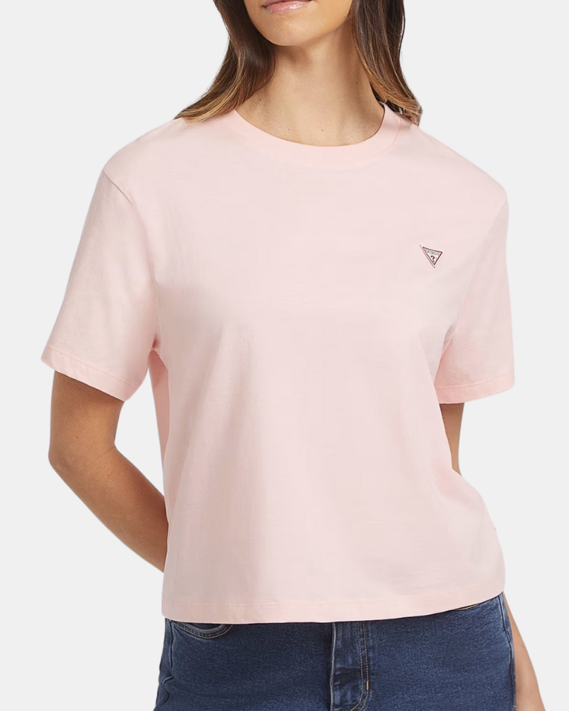 T-shirts Manga curta Mulher GUESS Rosa W4YI05 K8HM0