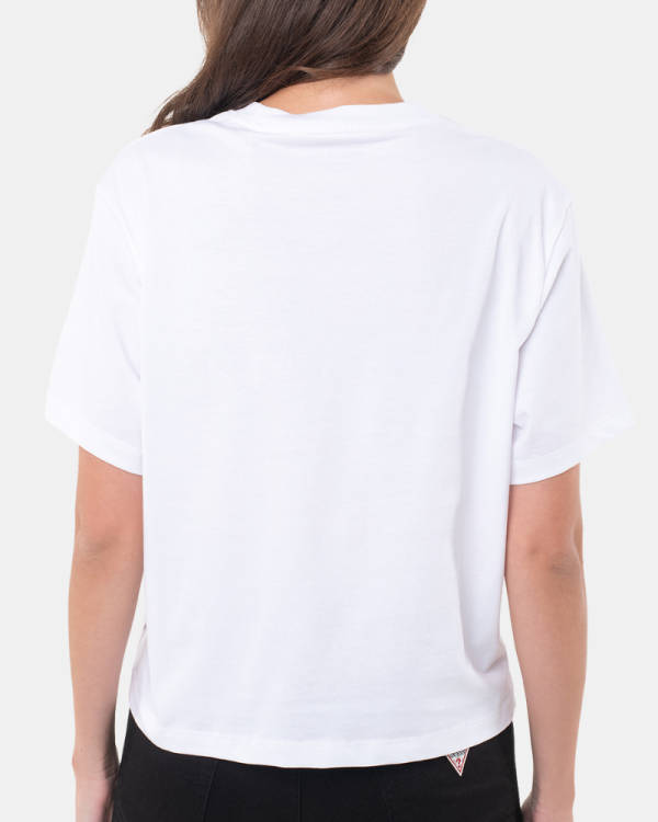 T-shirts Manga curta Mulher GUESS Branco W4YI05 K8HM0