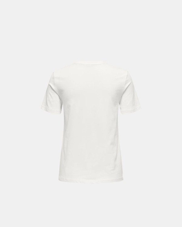 T-shirts Manga curta Mulher ONLY Branco 15357554 MARCY