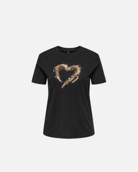  Camisetas Manga corta Mujer ONLY Negro 15357554 MARCY