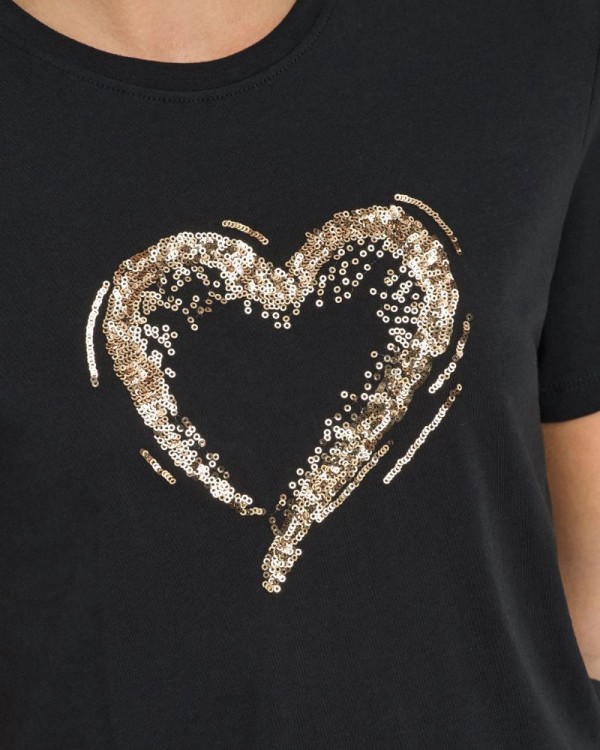 T-shirts Manga curta Mulher ONLY Preto 15357554 MARCY