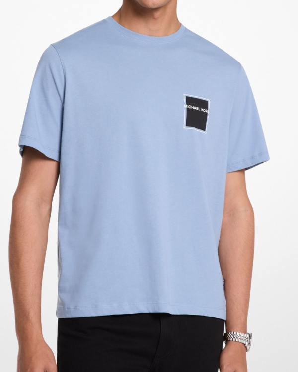 T-shirts Manga curta Homem MICHAEL KORS Azul CS552MZFV4 MK MODERN TEE