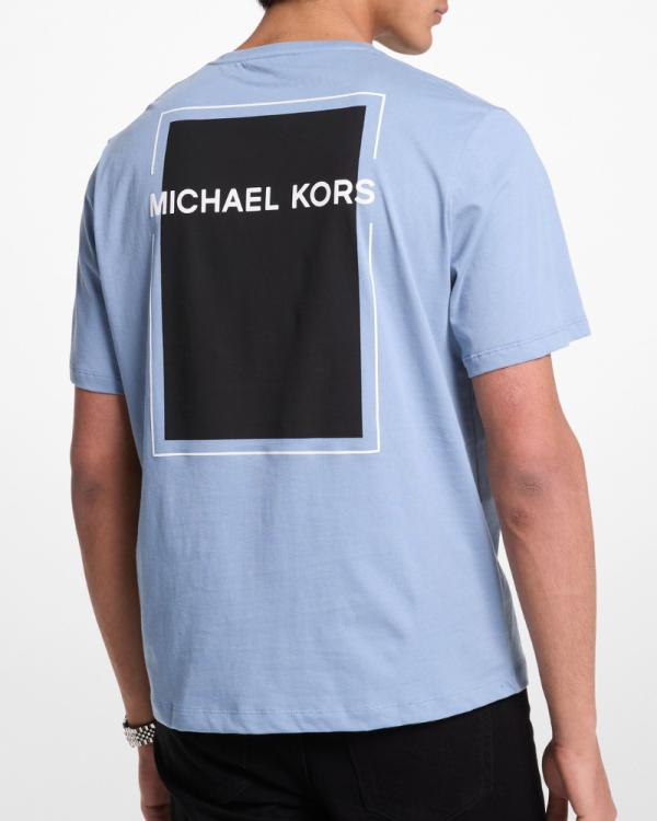 T-shirts Manga curta Homem MICHAEL KORS Azul CS552MZFV4 MK MODERN TEE
