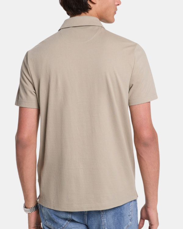 T-shirts Manga curta Homem MICHAEL KORS Bege CS552HOHFK SLEEK PIQUE SS ZIP
