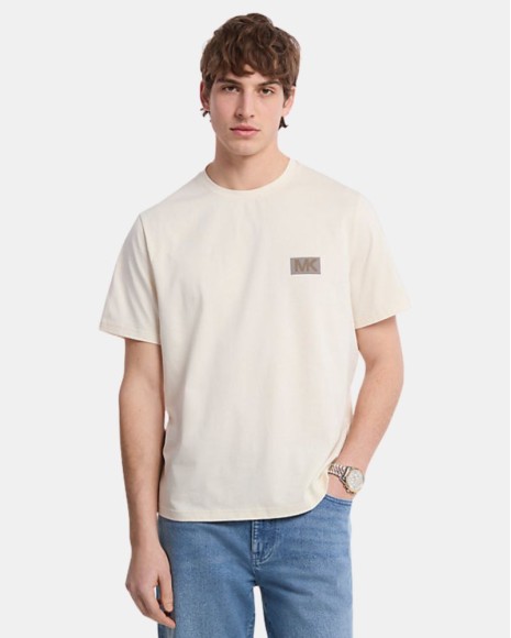 T-shirts Manga curta Homem MICHAEL KORS Nude CT552NHFV4 DOT MK TEE