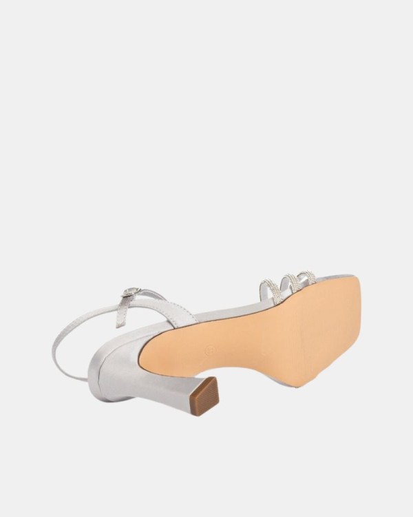 Sandalias Fiesta Mulher  Prata DWS23251