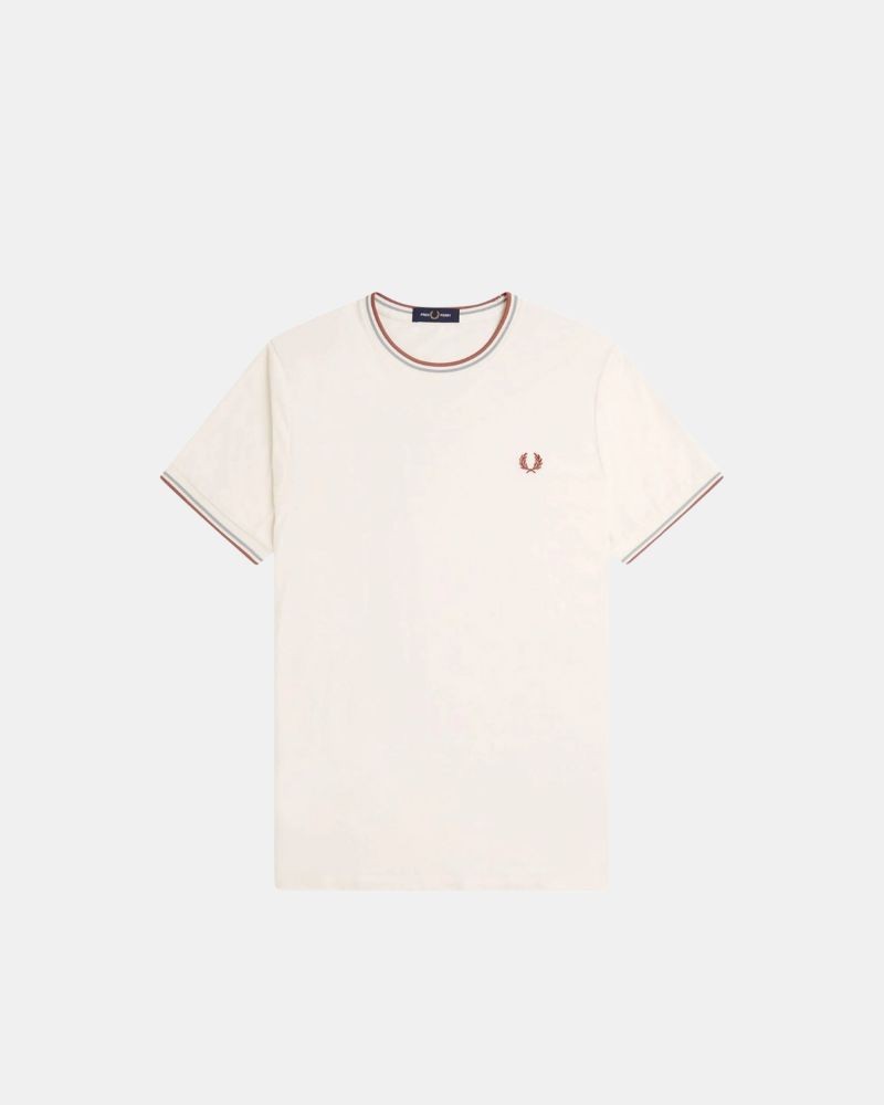  Camisetas Manga corta Hombre FRED PERRY Blanco M1588
