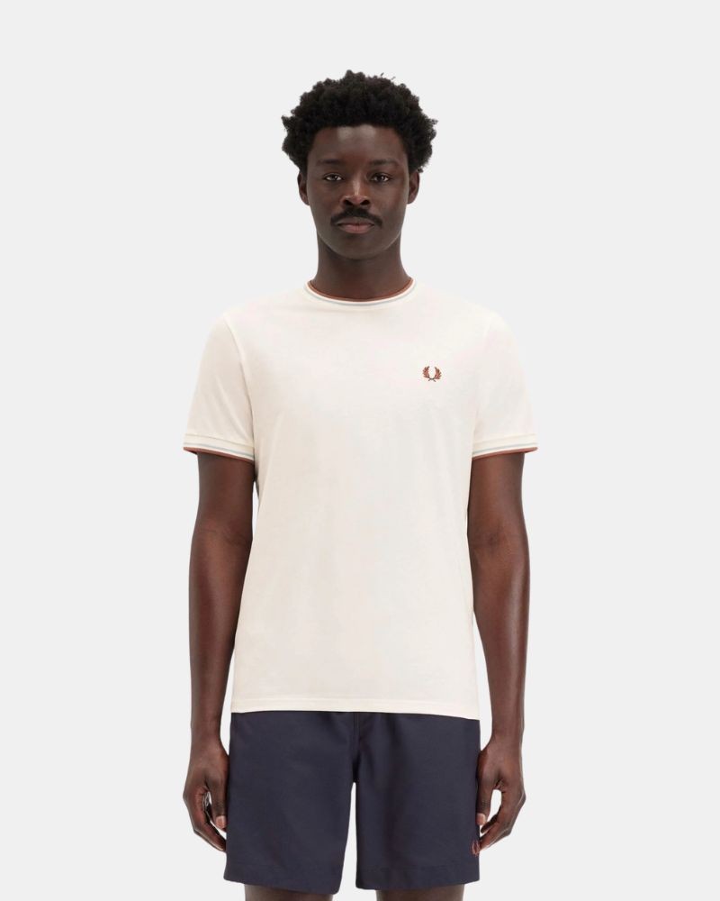  Camisetas Manga corta Hombre FRED PERRY Blanco M1588