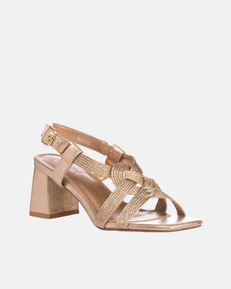  Sandalias Fiesta Mujer  Bronce DKO23115