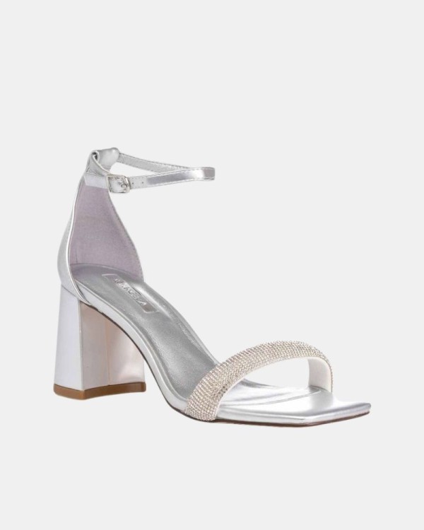  Sandalias Fiesta Mujer  Plata DWS23241
