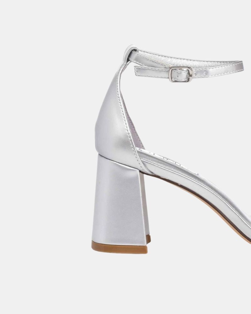  Sandalias Fiesta Mujer  Plata DWS23241