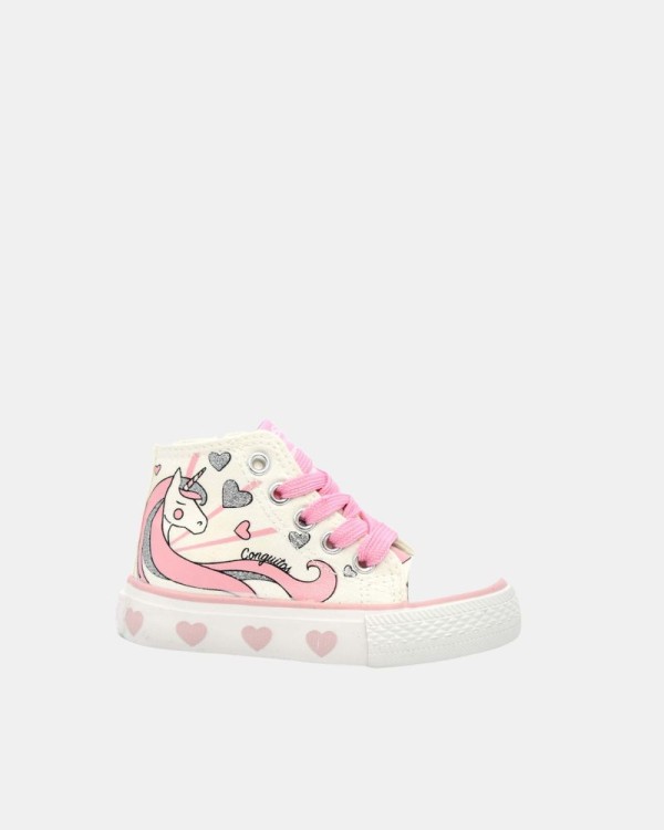 Zapatillas Altas Infantil Conguitos Blanco COSH 141076