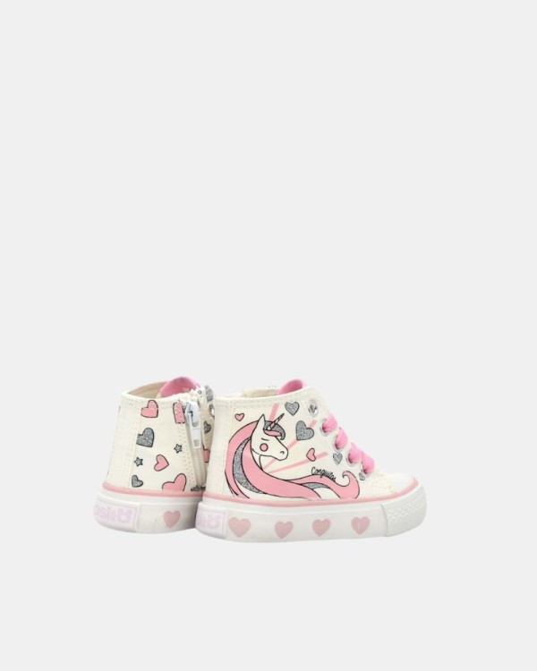 Sapatilhas Altas Infantil Conguitos Branco COSH 141076