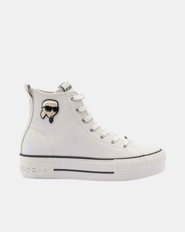 Sapatilhas Altas Mulher Karl Lagerfeld Branco KL60445T KAMPUS MAX