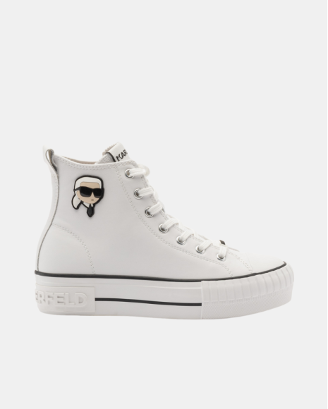 Sapatilhas Altas Mulher Karl Lagerfeld Branco KL60445T KAMPUS MAX