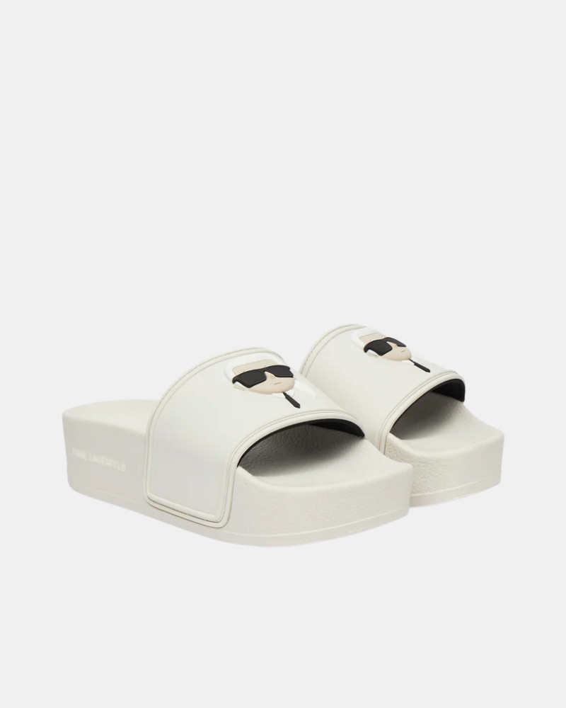 Sandálias Chinelos Mulher Karl Lagerfeld Branco KL80805A KONDO MAXI