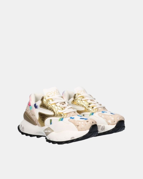 Zapatillas Bajas Mujer EXE Beige D190608 17