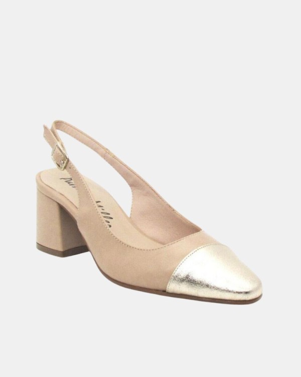  Sandalias Fiesta Cerradas Mujer Patricia Miller Beige 6315