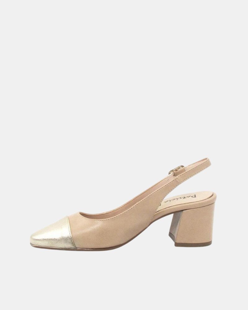  Sandalias Fiesta Cerradas Mujer Patricia Miller Beige 6315