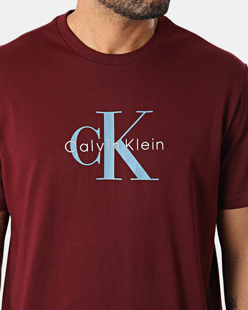 T-shirts Manga curta Homem CALVIN KLEIN Vermelho LV04RB862G