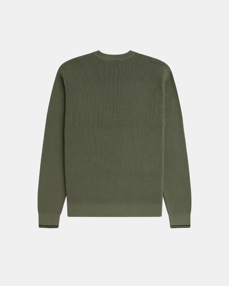 Jersey Manga Comprida Homem FRED PERRY Verde K6507