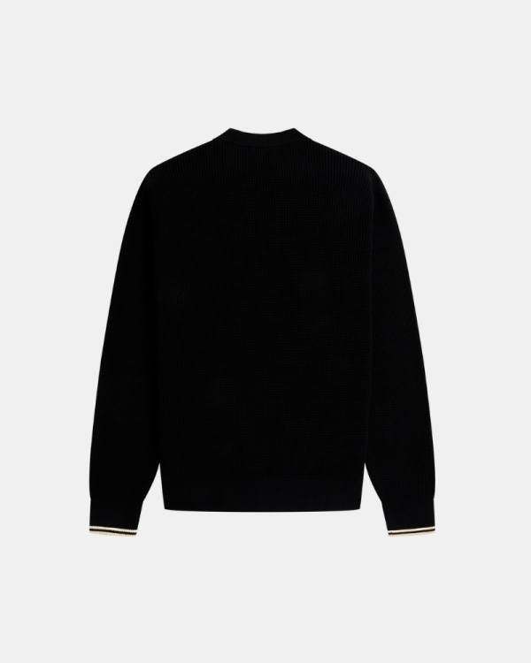 Camisola de Manga Comprida Homem FRED PERRY Preta K6507