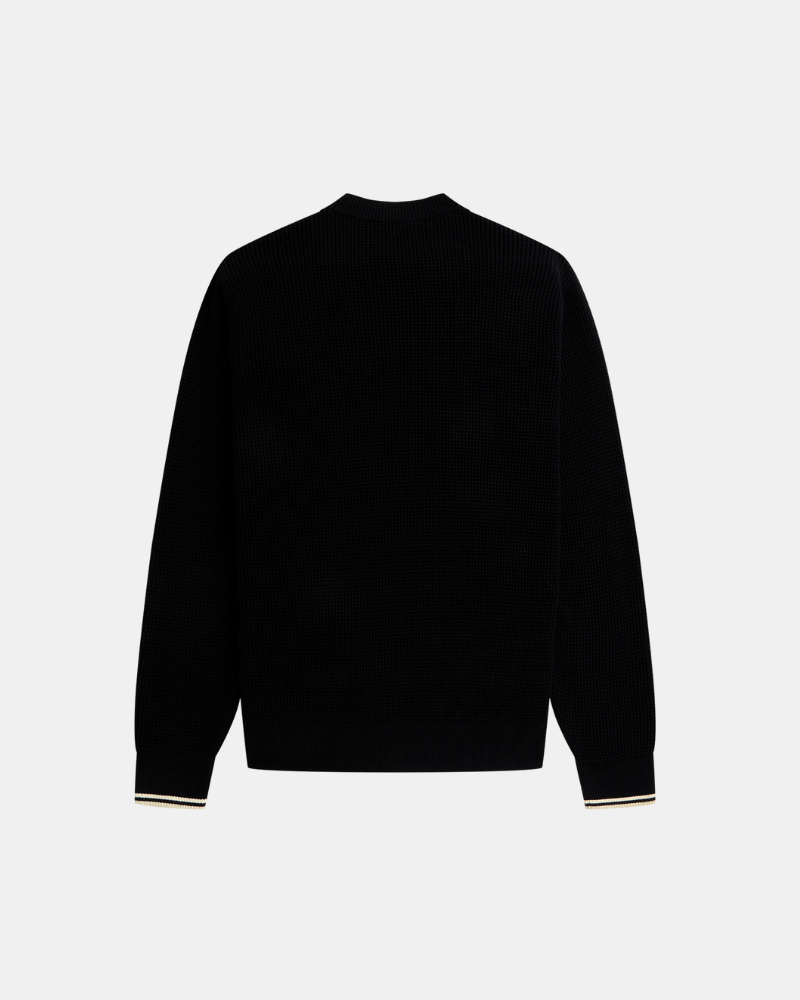 Camisola de Manga Comprida Homem FRED PERRY Preta K6507