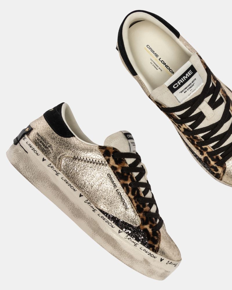 Zapatillas Bajas Mujer Crime London Oro 25071AA8