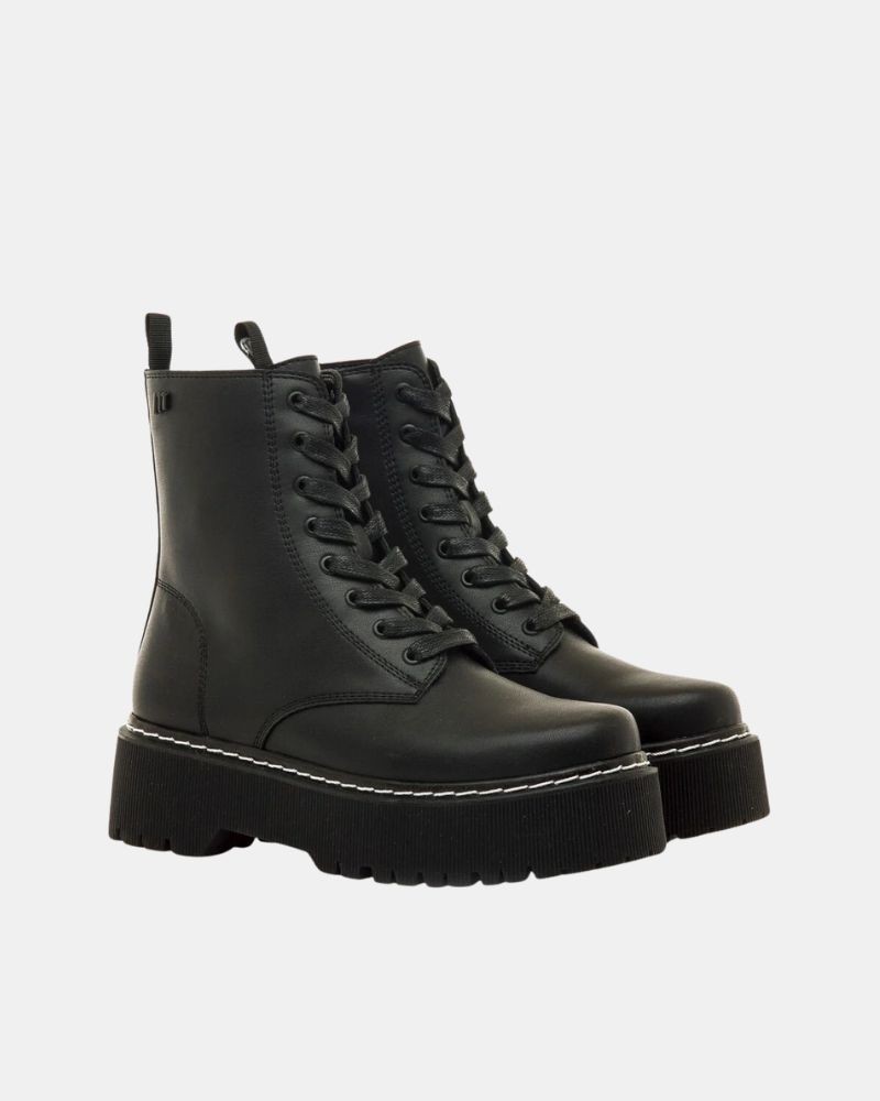 Botas altas pretas Mustang