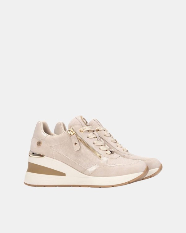 Zapatillas Bajas Mujer XTI Beige 130401