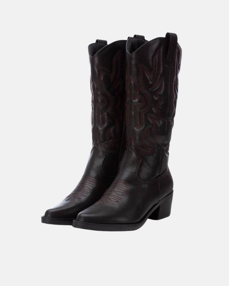 Botas Cowboy Altas Mulher XTI Castanho 143119