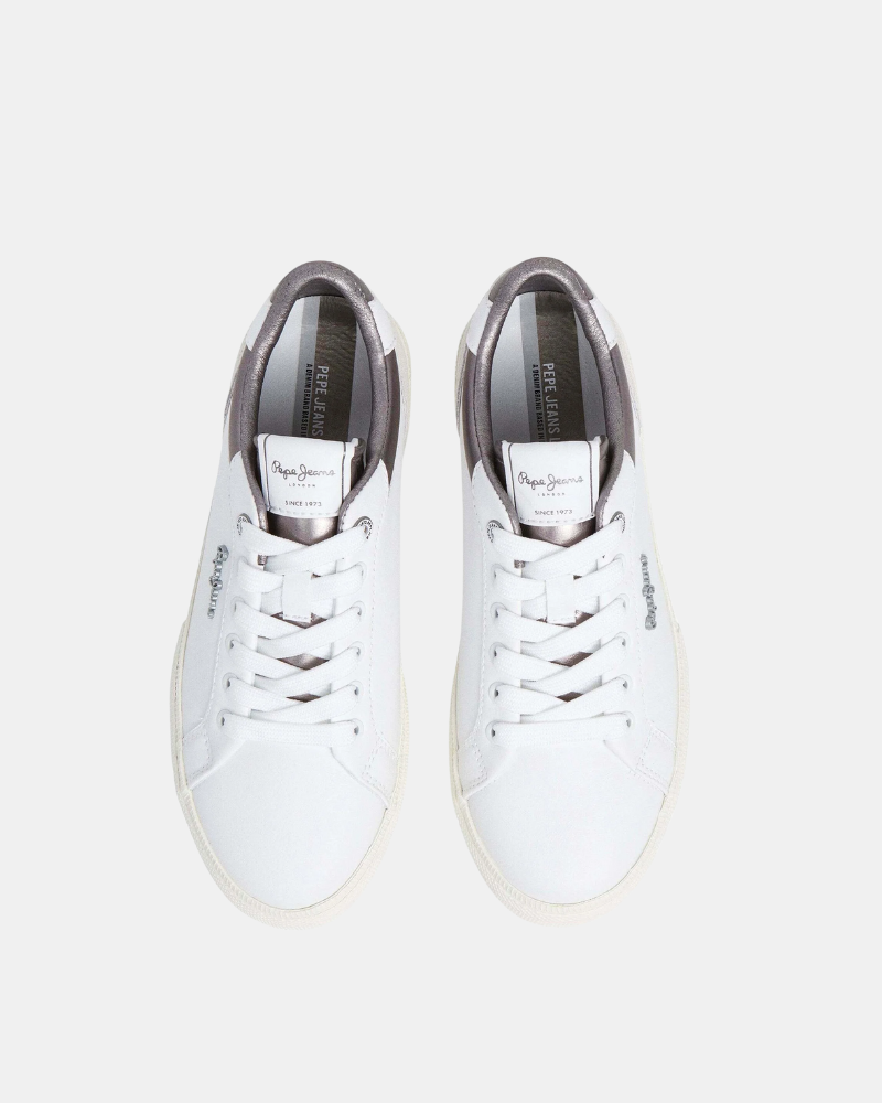 Sapatilhas Baixas Mulher PEPE JEANS Branco PLS31588 KENTON COURT W