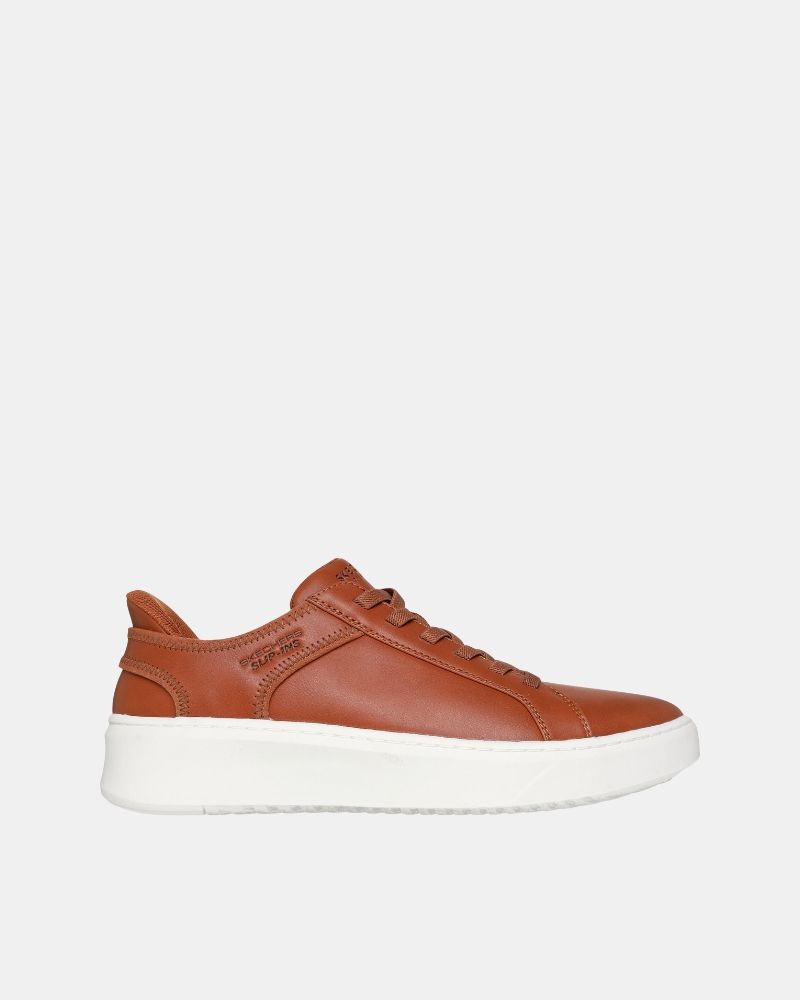 Sapatilhas Baixas Homem SKECHERS Castanho 183177 SLIP INS COURT BREAK DOUBLE VENTED