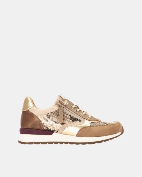 Zapatillas Bajas Mujer REFRESH Beige 172960